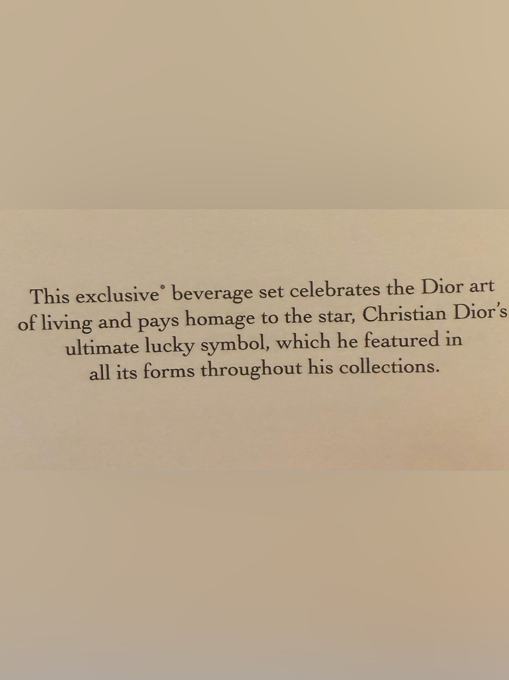 Dior Beverage Set - Picture 2 of 2